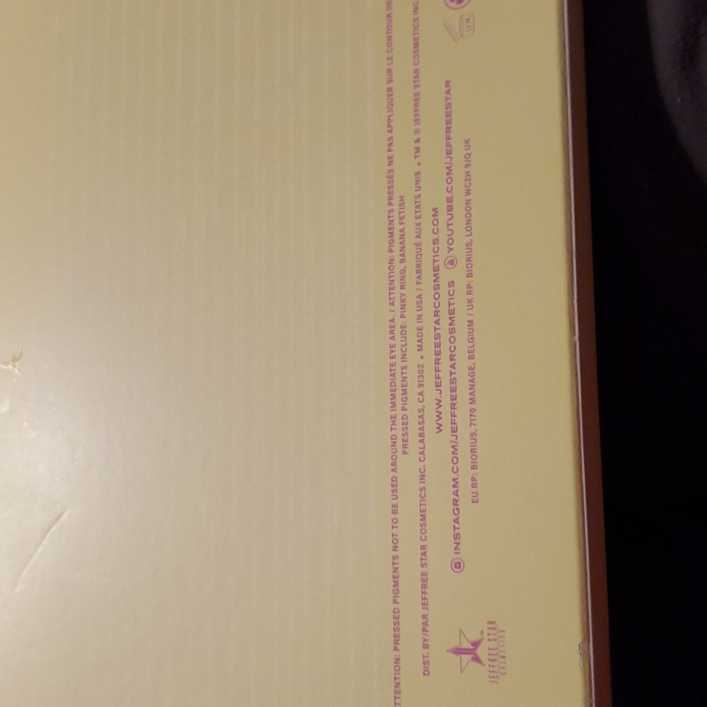 Jeffree Star Cosmetics Banana Fetish Eyeshadow Palette NIB NEW IN BOX - Picture 5 of 14